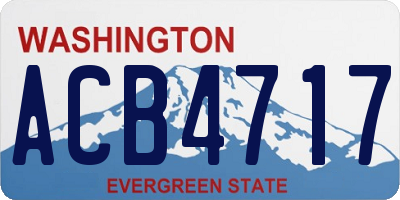 WA license plate ACB4717
