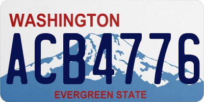 WA license plate ACB4776