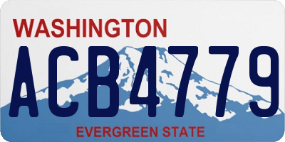 WA license plate ACB4779