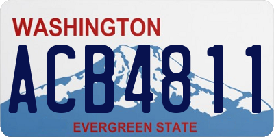 WA license plate ACB4811