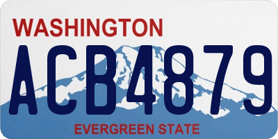 WA license plate ACB4879