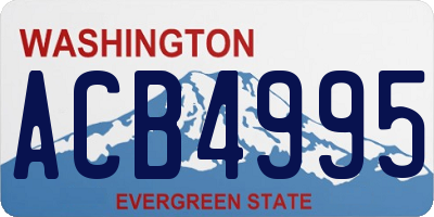 WA license plate ACB4995