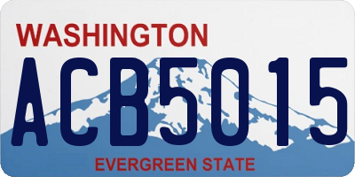 WA license plate ACB5015