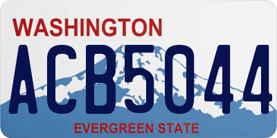 WA license plate ACB5044