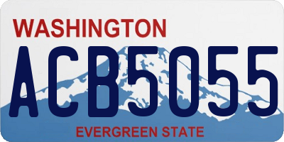 WA license plate ACB5055