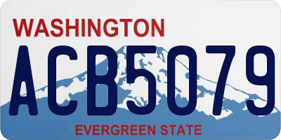 WA license plate ACB5079