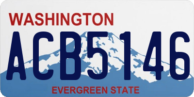 WA license plate ACB5146