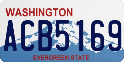 WA license plate ACB5169