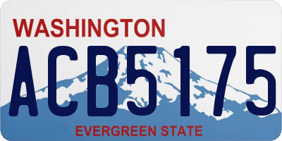 WA license plate ACB5175