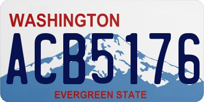 WA license plate ACB5176