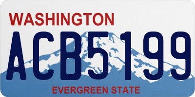 WA license plate ACB5199