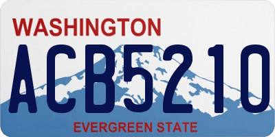 WA license plate ACB5210