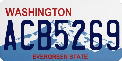 WA license plate ACB5269