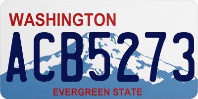 WA license plate ACB5273