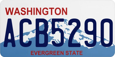 WA license plate ACB5290