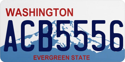 WA license plate ACB5556