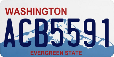 WA license plate ACB5591