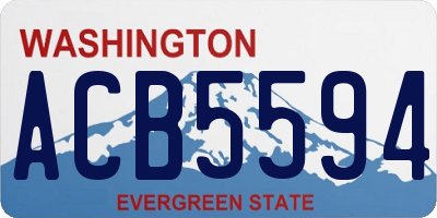 WA license plate ACB5594