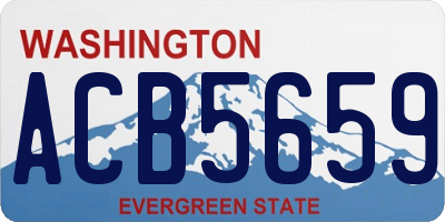 WA license plate ACB5659