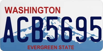 WA license plate ACB5695