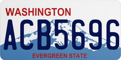WA license plate ACB5696