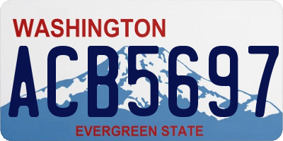 WA license plate ACB5697