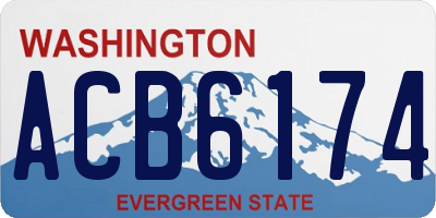 WA license plate ACB6174