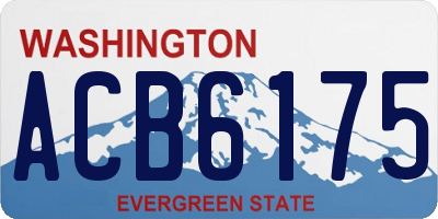 WA license plate ACB6175