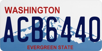 WA license plate ACB6440