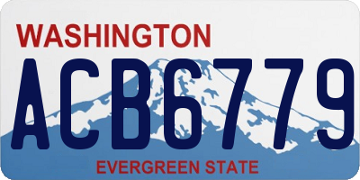 WA license plate ACB6779
