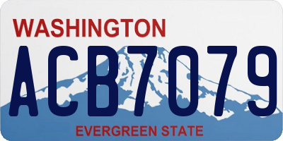 WA license plate ACB7079