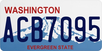 WA license plate ACB7095