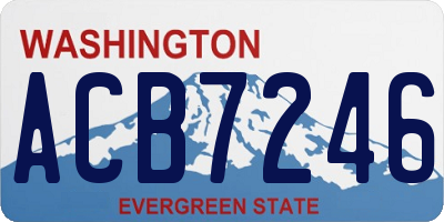 WA license plate ACB7246