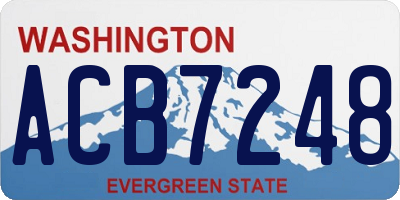 WA license plate ACB7248