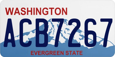 WA license plate ACB7267