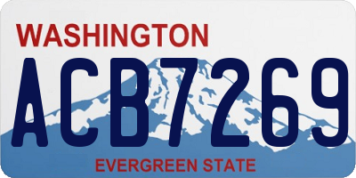 WA license plate ACB7269