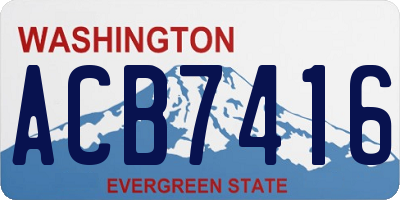 WA license plate ACB7416