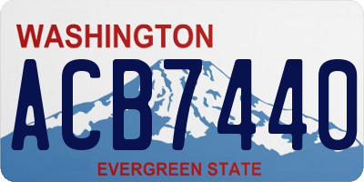 WA license plate ACB7440
