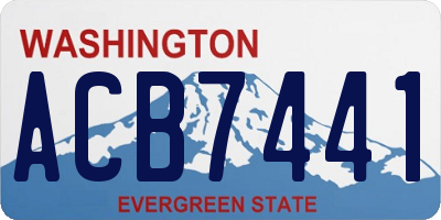 WA license plate ACB7441