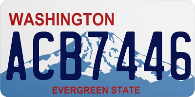 WA license plate ACB7446