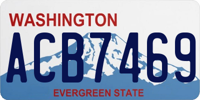 WA license plate ACB7469