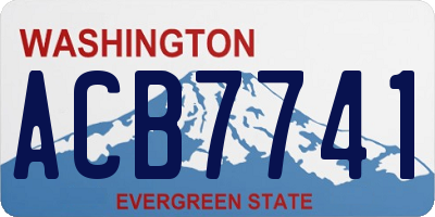 WA license plate ACB7741