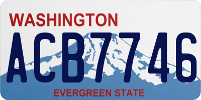 WA license plate ACB7746
