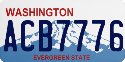 WA license plate ACB7776
