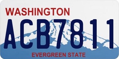 WA license plate ACB7811