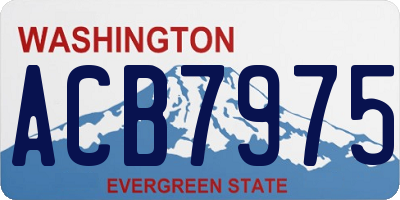 WA license plate ACB7975