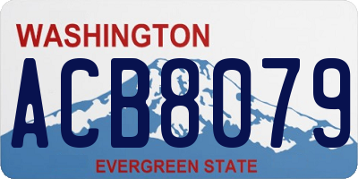 WA license plate ACB8079