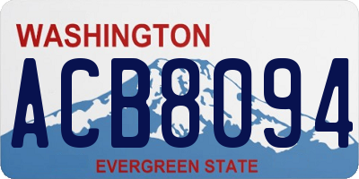 WA license plate ACB8094