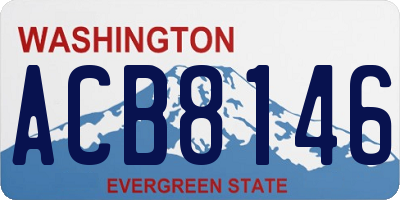 WA license plate ACB8146