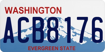 WA license plate ACB8176